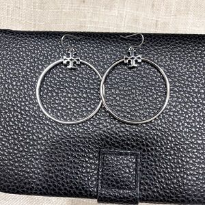 Tory Burch silver hoops